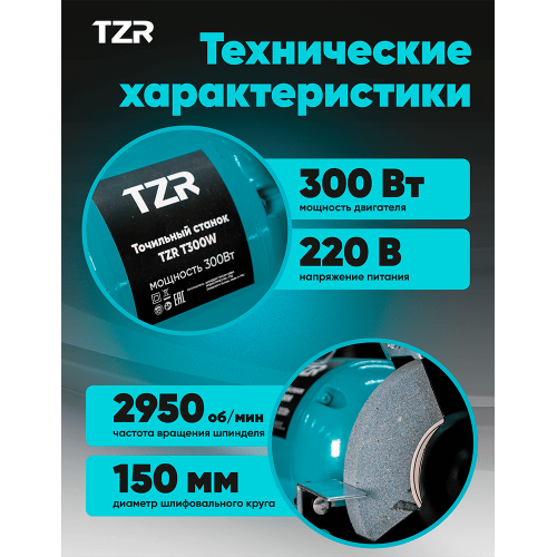 Станок точильный TZR T300W
